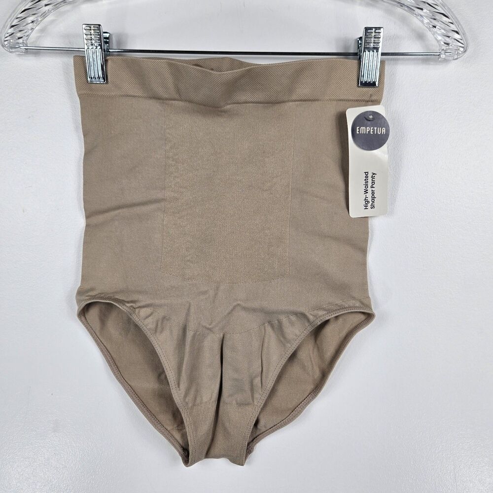 Empetua 54001 Women's Size M/L High Waisted Shaper Panty Beige NWT